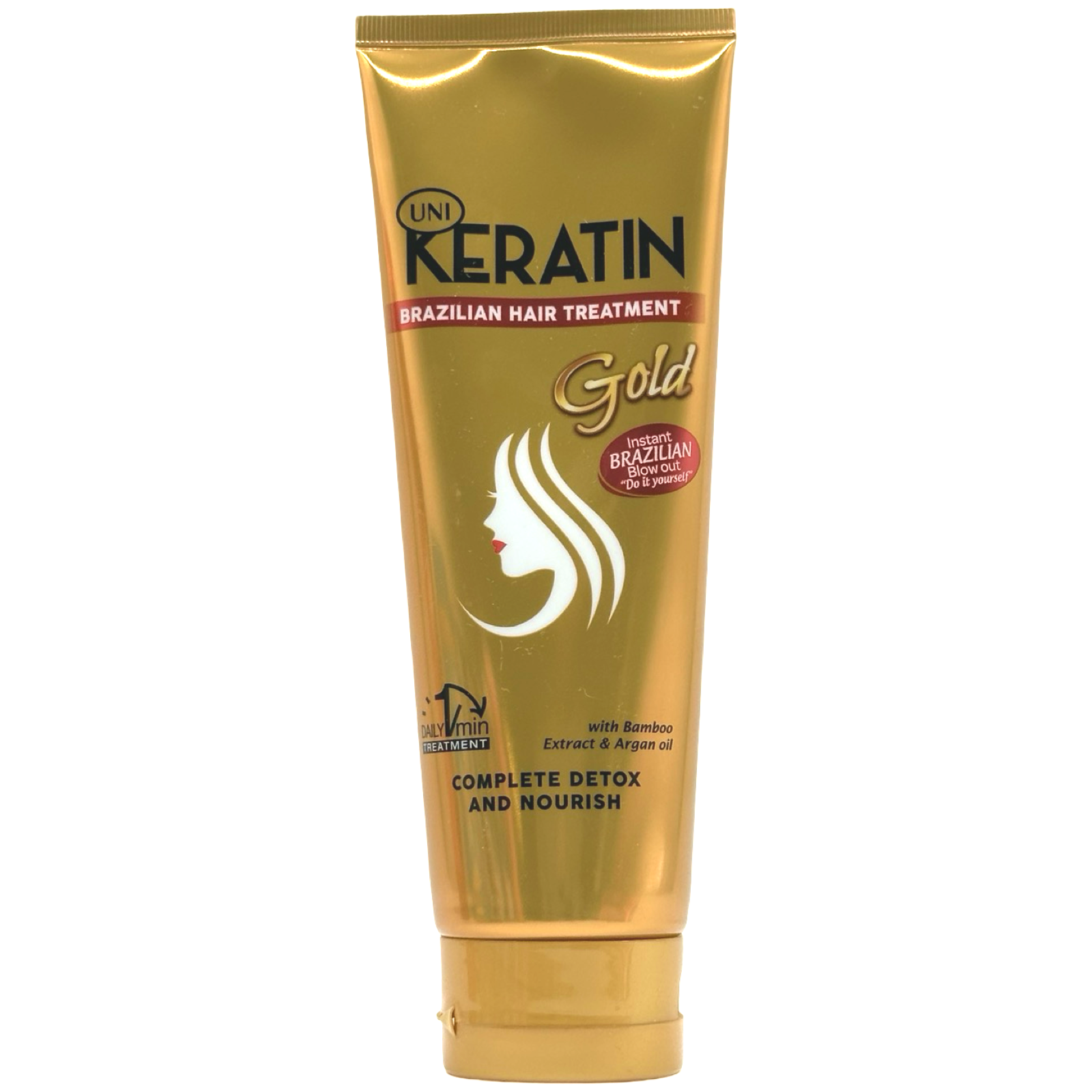 Exclusive Gold UNI Keratin Brazilian Hair Treatment - 200 G for Complete Detox and Nourishment