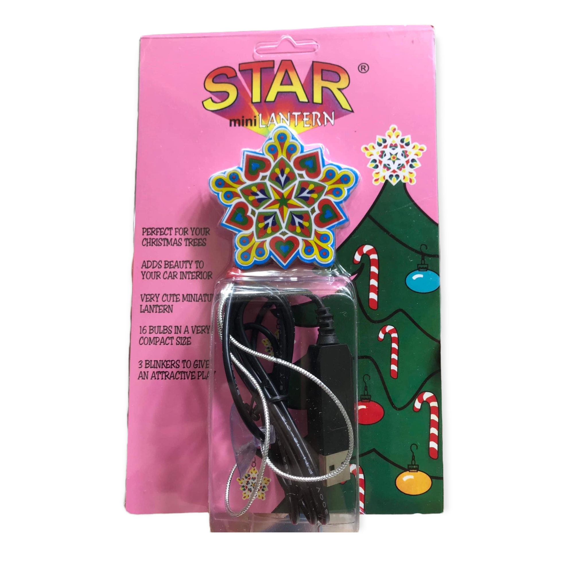 Hot Sale! Philippine Mini Star Car Lantern - USB Plug 200G for Christmas Decor