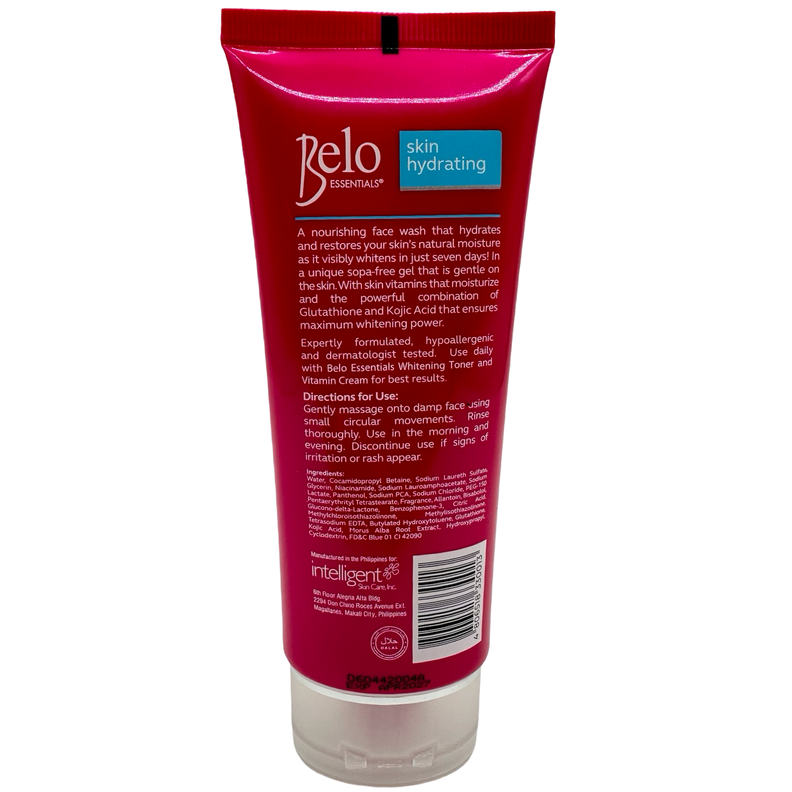 Belo Essentials Skin Hydrating Face Wash - 100 ML Soap-Free Gel