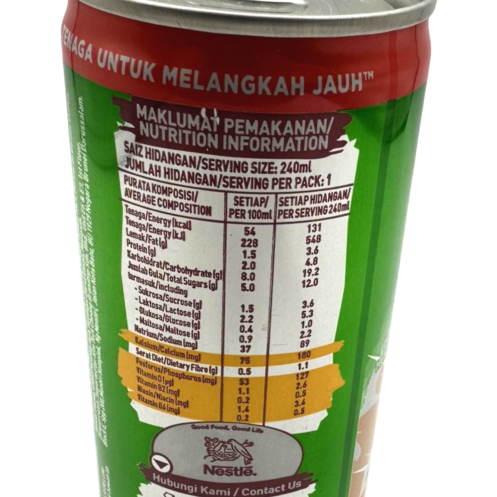 Nestle Milo 240 ML Chocolate Canned Drink - Popular & Nutritious