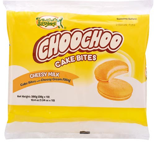 Hot Deal! 10-Pack (380G) Lemon Square Cheesy Cream Filled Cake Bites