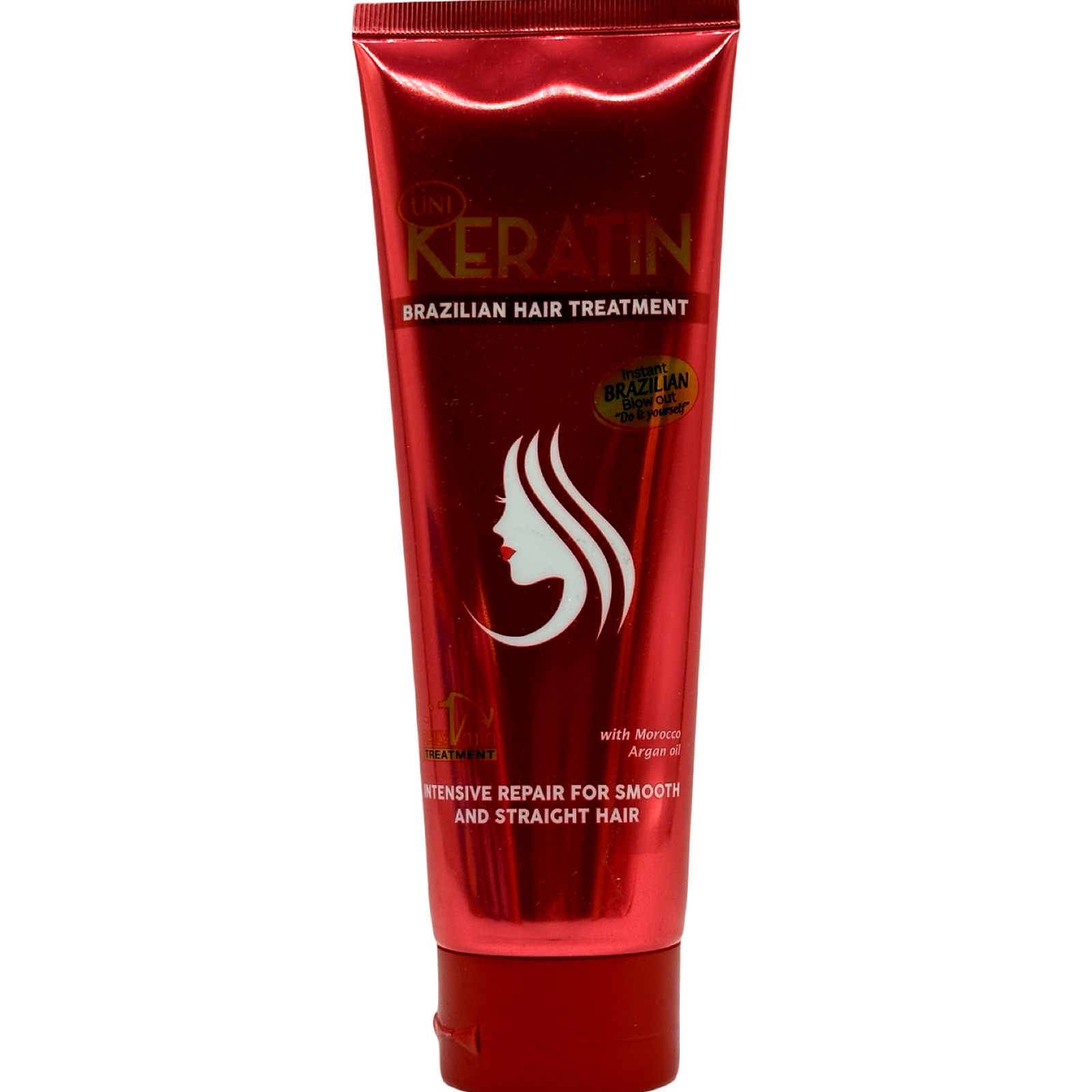 UNI Red Brazilian Keratin Hair Treatment with Moroccan Argan Oil - 200 G