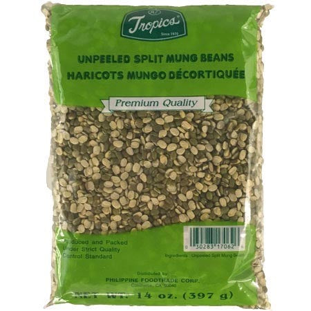 14 OZ Tropics Unpeeled Split Mung Beans - Nutritious Legumes on Sale
