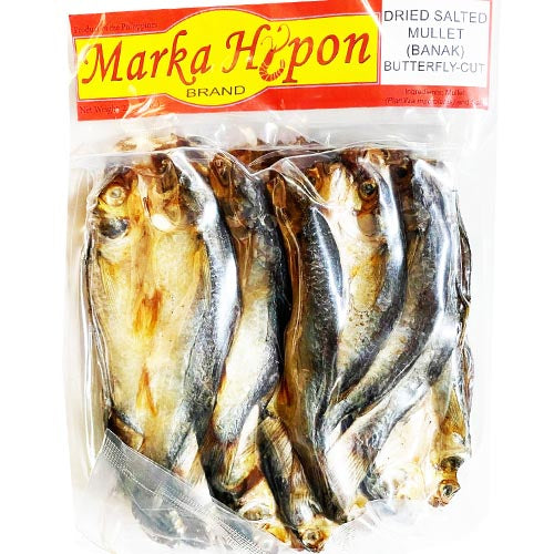 Marka Hipon - 8 OZ Dried Salted Butterfly-Cut Mullet (Banak) - A Tasty Seafood Delight