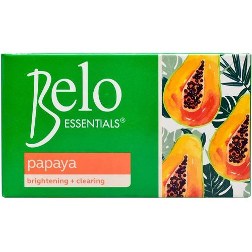 Belo Essentials Papaya Soap: 135 G for Brightening & Clearing