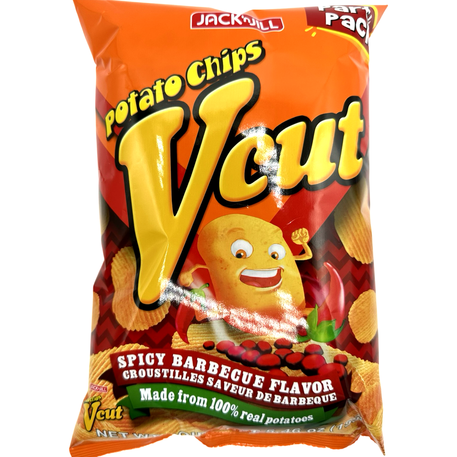 Jack 'n Jill Spicy Barbecue V-Cut Potato Chips - A Tasty Treat