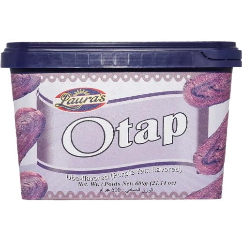 Laura's 600G Tub of Ube (Purple Yam) Flavored Otap Delight