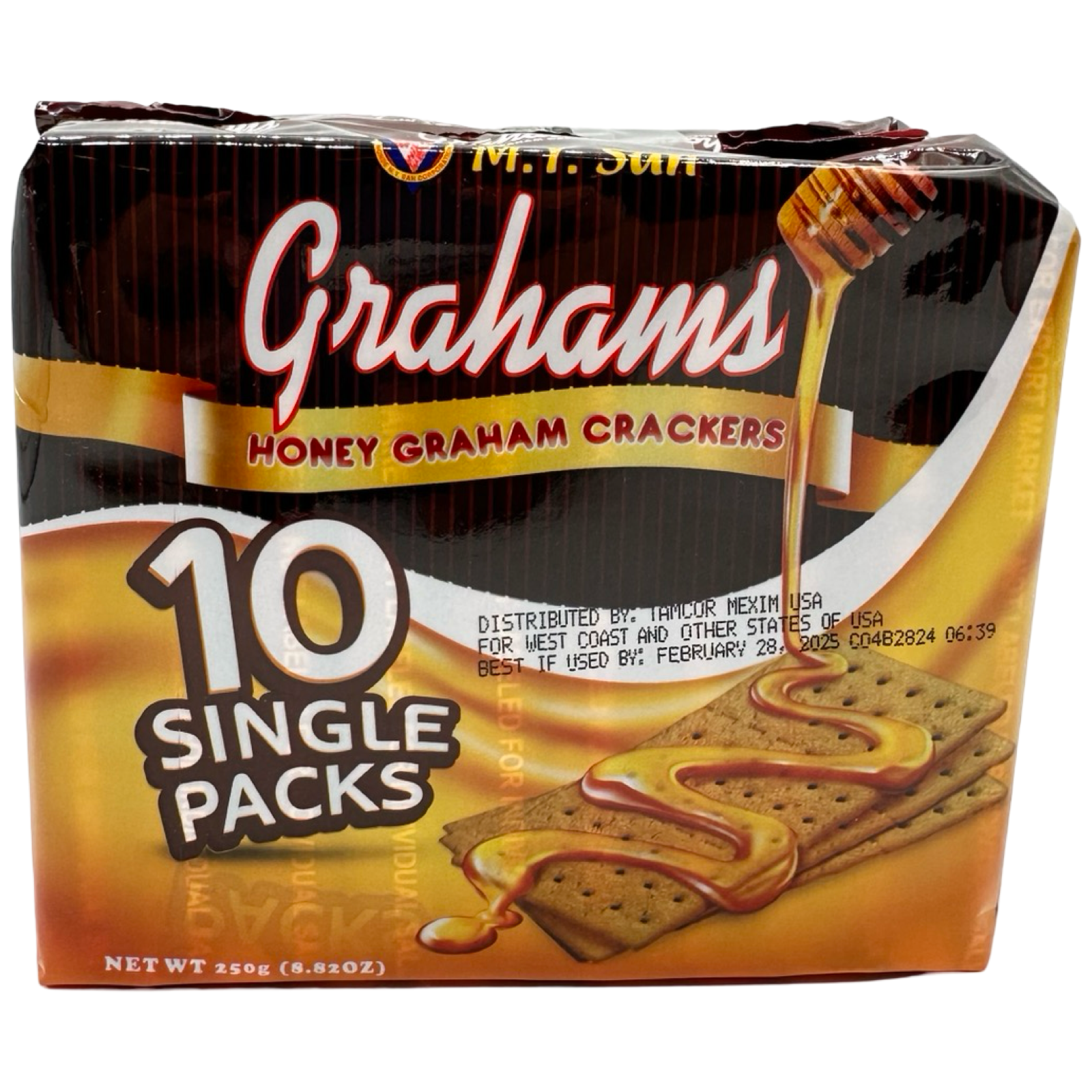 Great Deal! M.Y. San Honey Grahams - 10 Single Packs (250 G) Snack Crackers