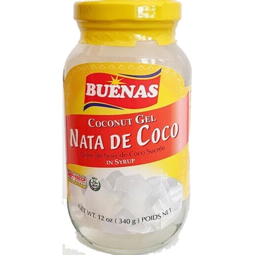 Buenas 12 OZ White Coconut Gel in Syrup - Perfect for Desserts