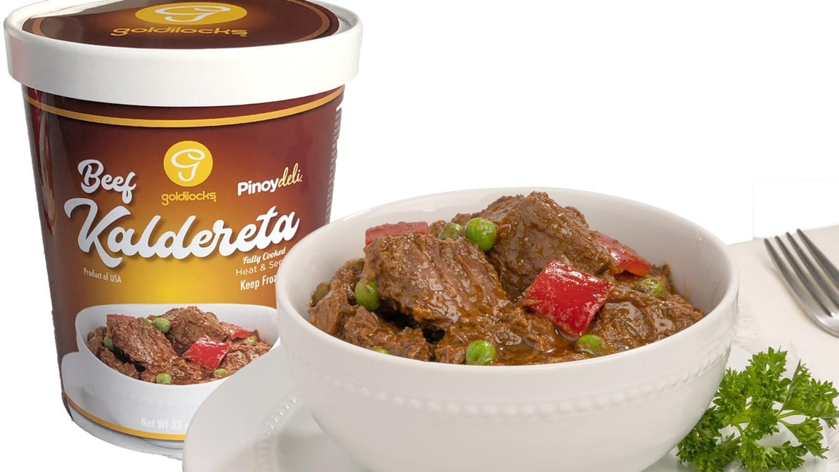 Goldilocks Beef Kaldereta - 2 LBS, Fully Cooked, Heat & Serve!