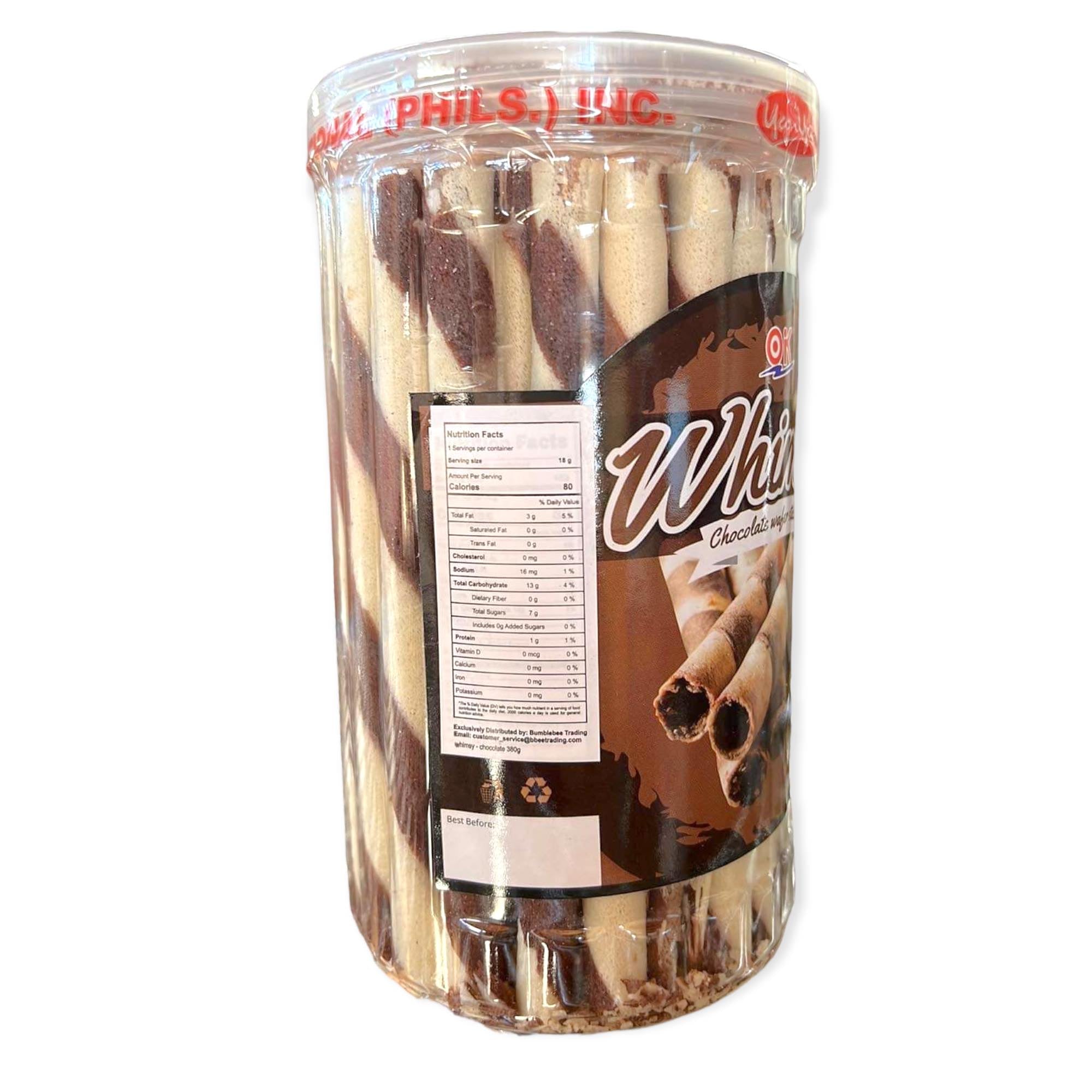 OK Whimsy Chocolate Wafer Sticks - 380 G - Irresistible Treat!