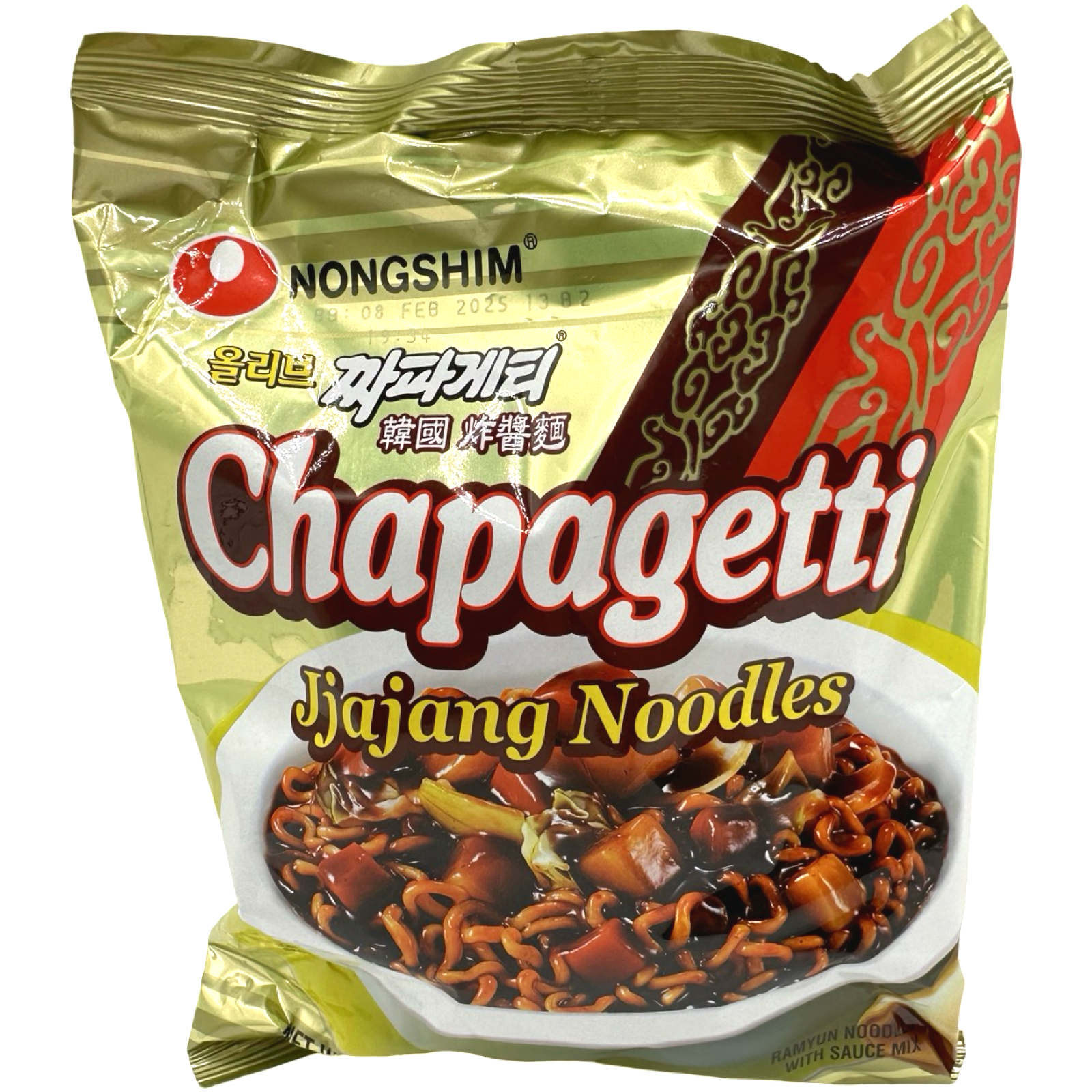 Nongshim Chapagetti Jjajang Flavor Instant Noodles - 4.48 OZ, Delicious and Convenient!