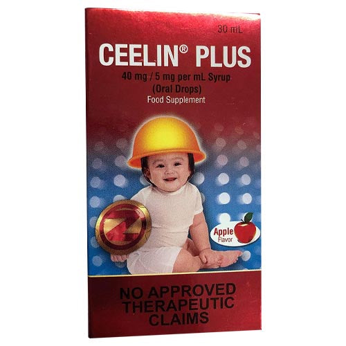 Ceelin Plus Oral Drops - Apple Flavored Vitamin for 6 Months to 1 Year Old, 30 ML