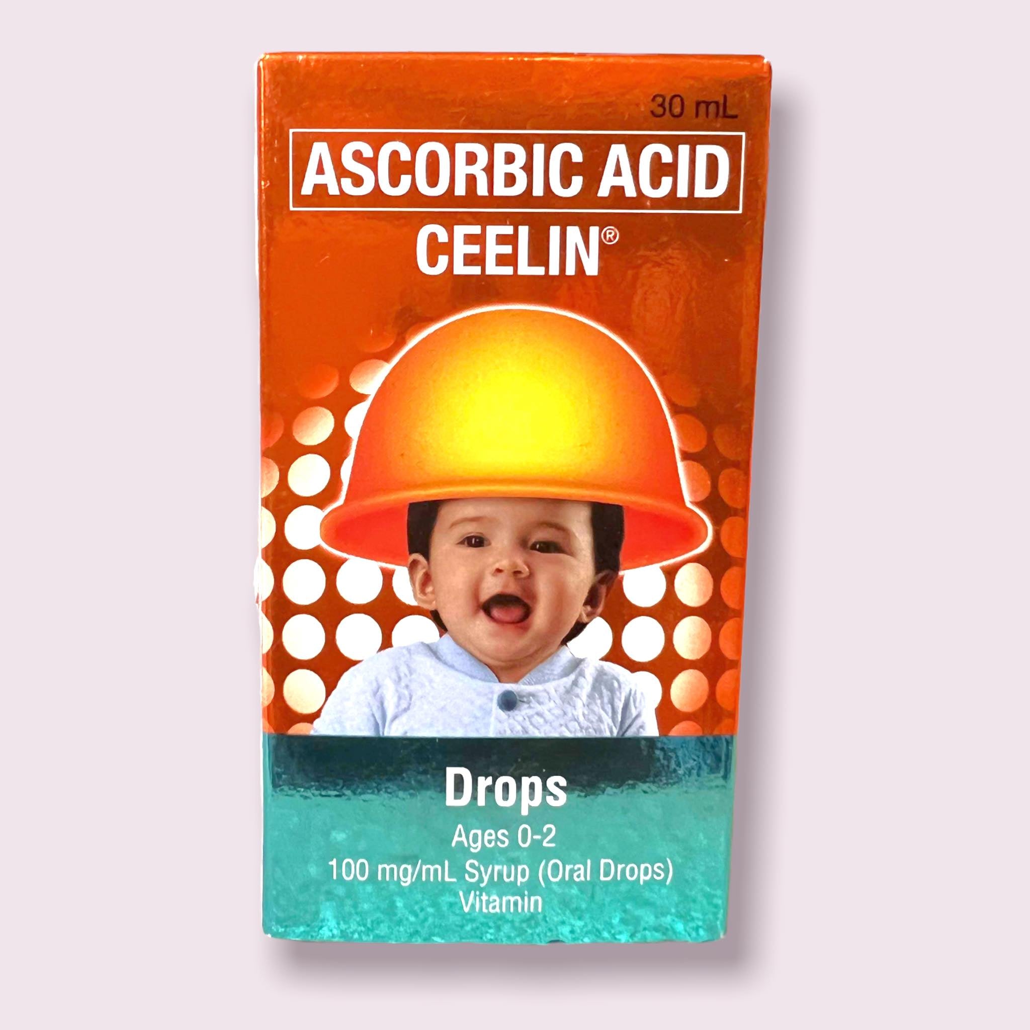Ceelin Plus Oral Drops: Orange Vitamin for Infants Aged 6 Months - 1 Year, 30 ML