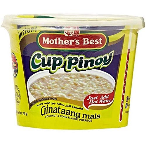Mother's Best Pinoy Instant Porridge - Coconut and Corn Flavor, 40g Cup