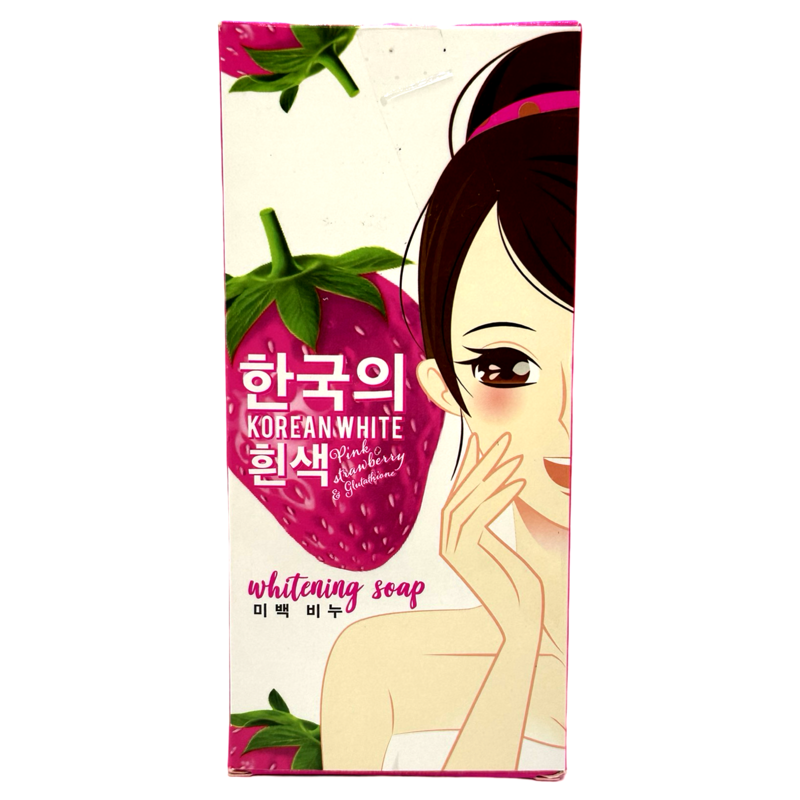Hot Deal! 3 Pack of 90g Pink Korean Strawberry & Glutathione Whitening Soap