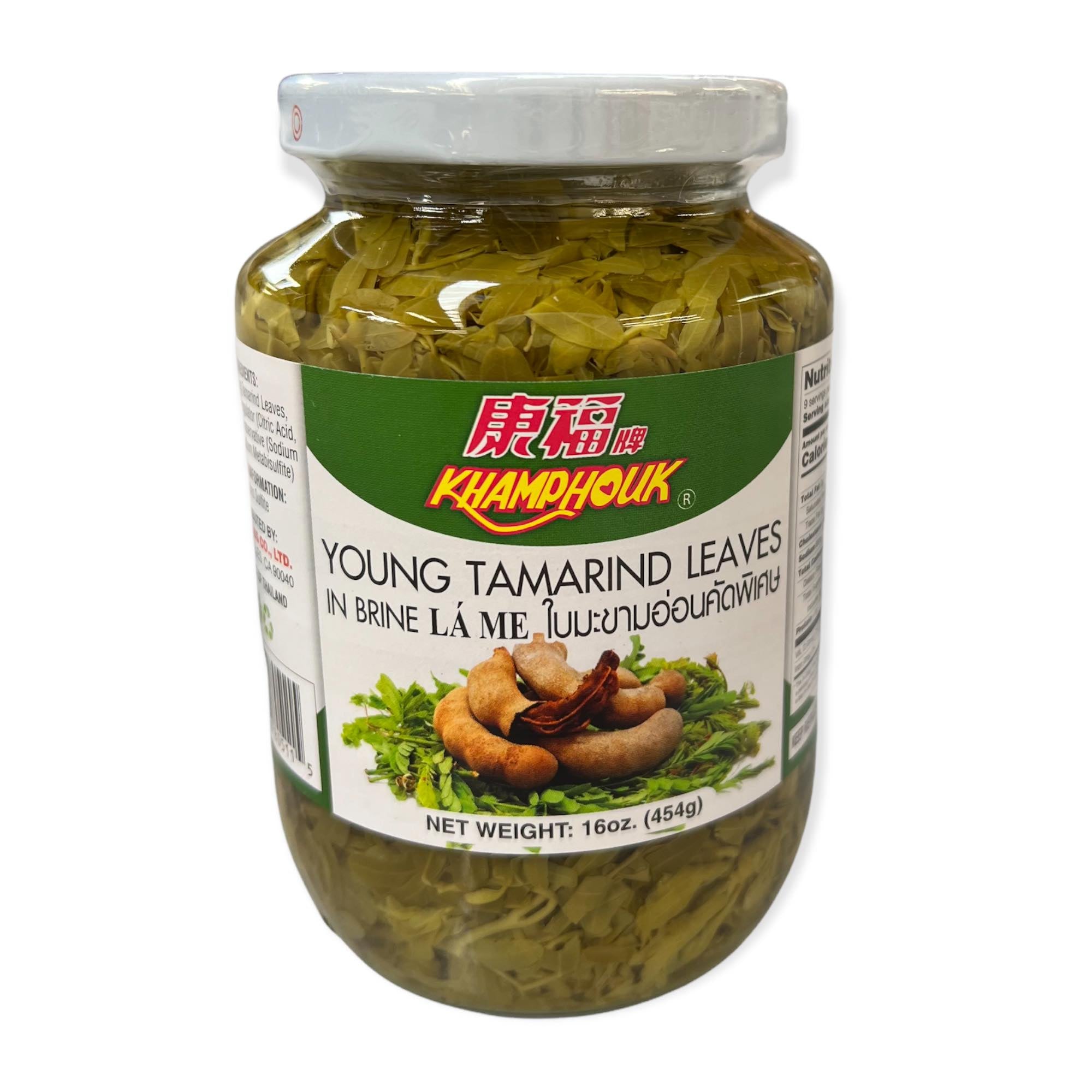 16 OZ Canned Young Tamarind Leaves in Brine - Khamphouk