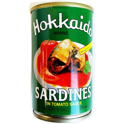 Hokkaido Brand Sardines in Tomato Sauce - Healthy & Long - Shelf Life