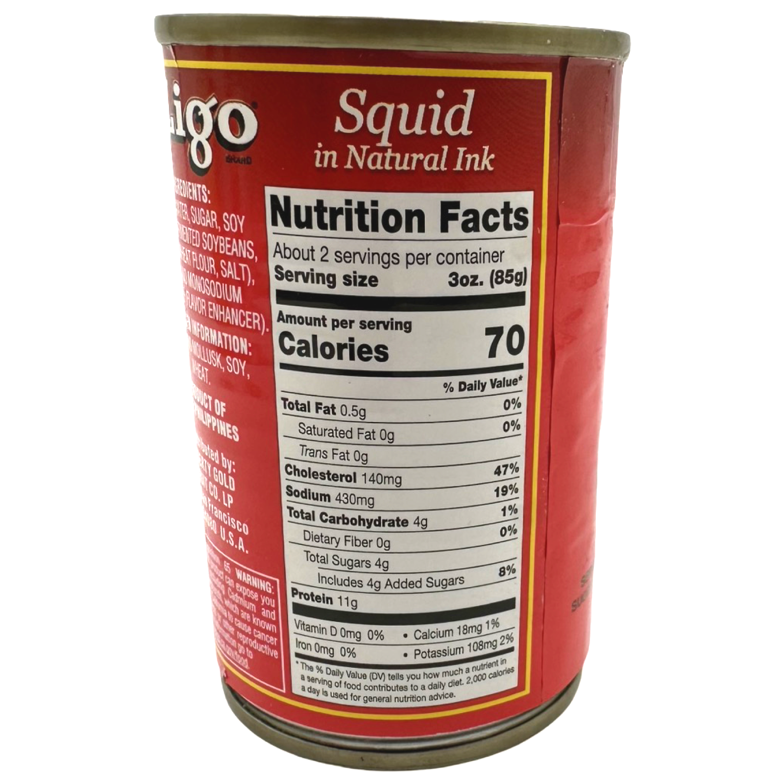 Ligo - Delicious Canned Squid in Natural Ink