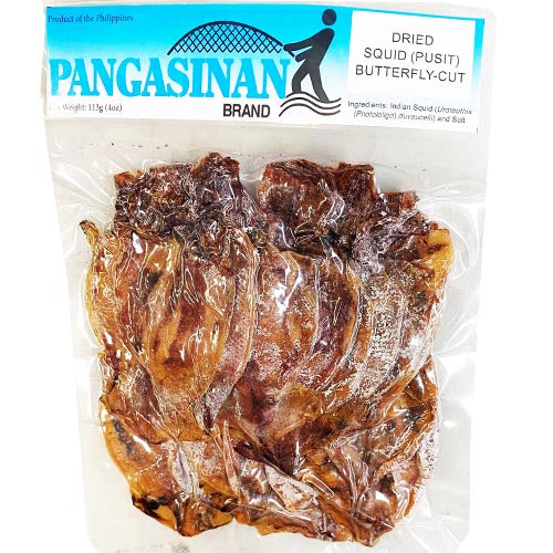 Special Offer! 4 OZ Dried Butterfly - Cut Squid (Pusit) from Pangasinan