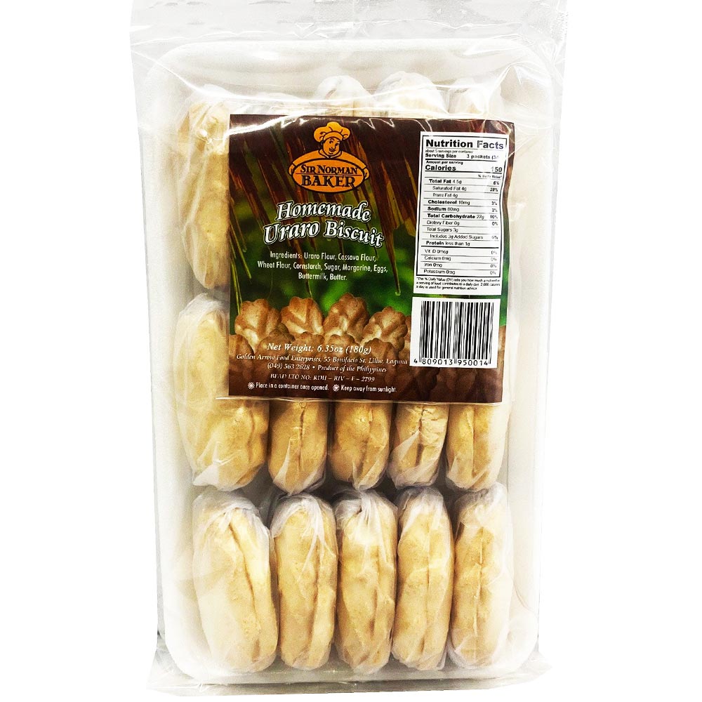 Sir Norman's Special Homemade Uraro Biscuits - 180 G, Ideal for Snack Lovers