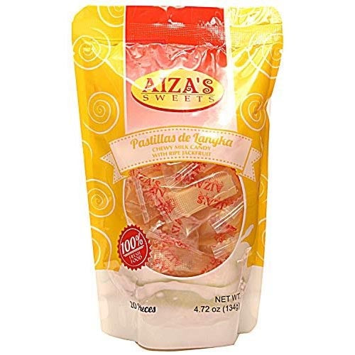 Aiza's Jackfruit Chewy Milk Candies - 20 Pieces, 134 G - Delicious Treat