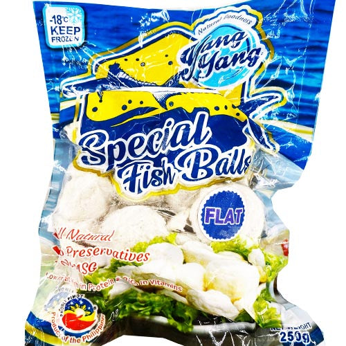 Yang Yang's Flat Special Fish Balls - 250 G
