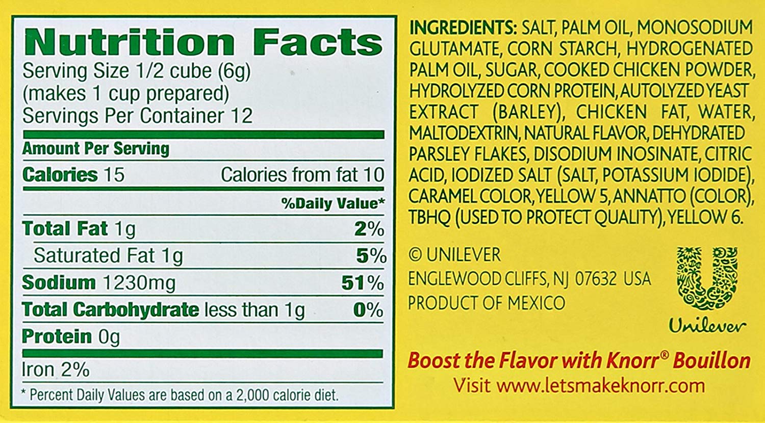 Knorr Chicken Bouillon Cubes - 2.5 OZ (Great Deal!)