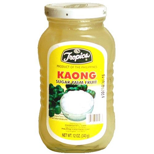 Tropics White Kaong Palm Fruit in Syrup - 12 OZ Jar