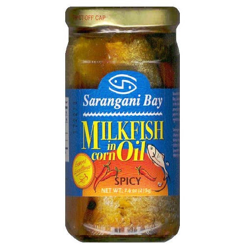 Spicy 8-OZ Sarangani Bay Milkfish Preserved in Corn Oil