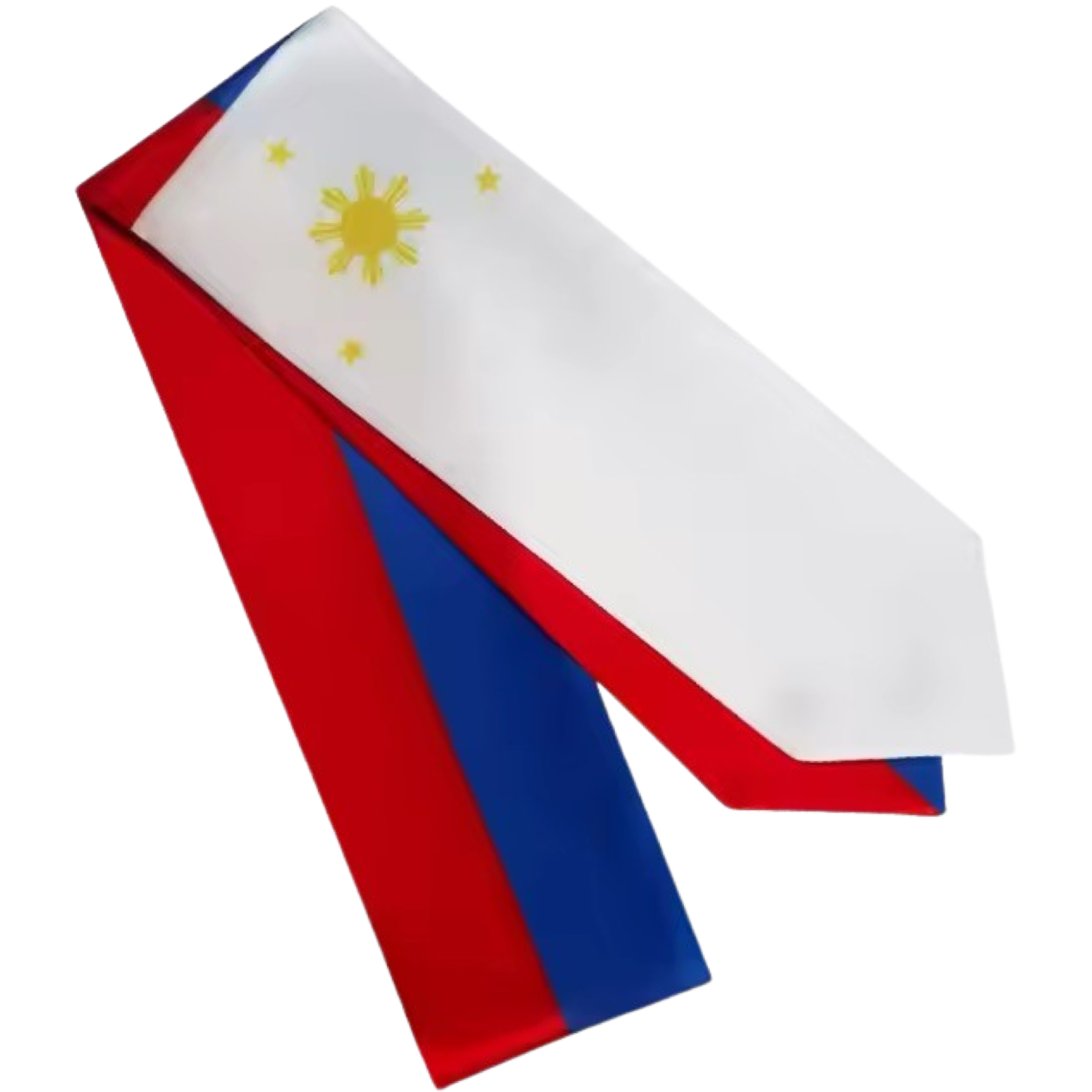 Special Offer! 100% Satin Polyester Philippine Flag Color Graduation Sashes, 13 x 180 CM
