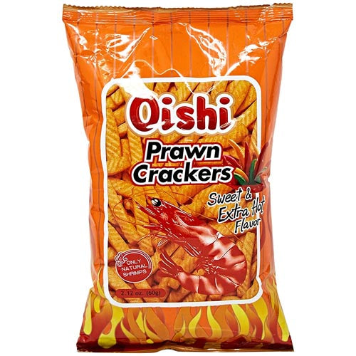 Oishi Prawn Crackers: Sweet and Super Spicy Flavor - Tasty Snack Offer