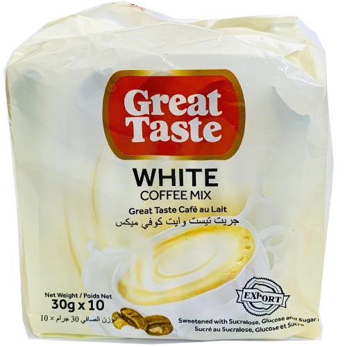 Delicious Great Taste Premium White Coffee Mix - 10 Sachets, 30g Each