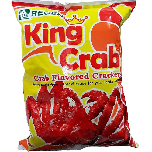 Regent King Crab Flavored Crackers - 85G - Tasty Snack Deal