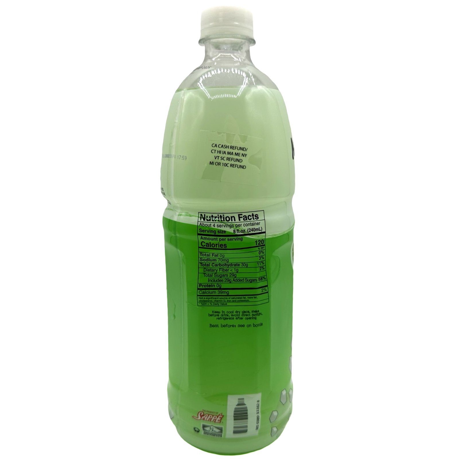 Get Refreshed! Mogu Mogu Big 1000 ML Melon - Flavored Juice with Coconut Gel