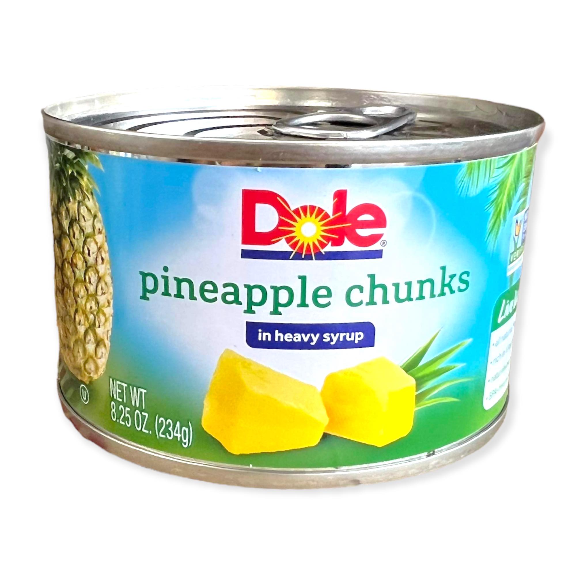 Dole's Tasty Syrup - Soaked Pineapple Chunks, Ideal for Snack and Dessert