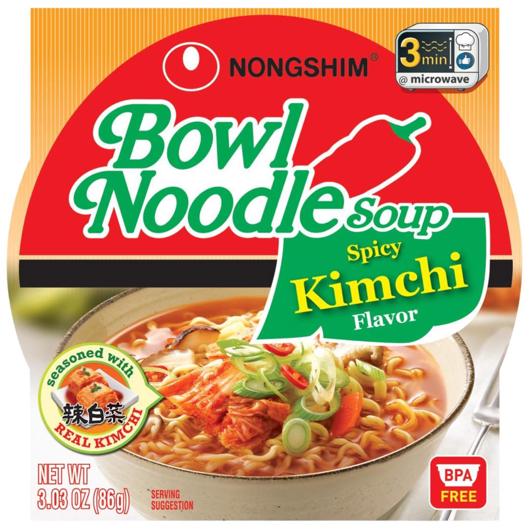 Nongshim Spicy Kimchi Flavor Bowl Noodle Soup - 86 G