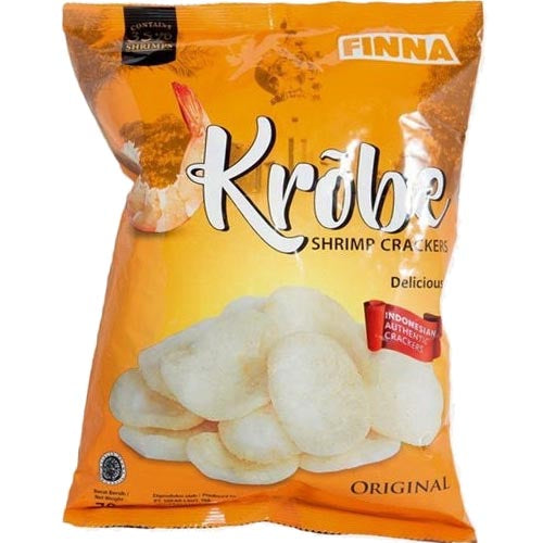 Delicious Original Finna Krobe Shrimp Crackers - 2.5 OZ Snack for All