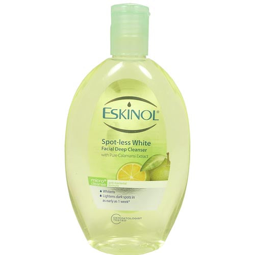 Eskinol Spot-less White Facial Deep Cleanser - 225 ML with Pure Calamansi, Anti-Bacterial