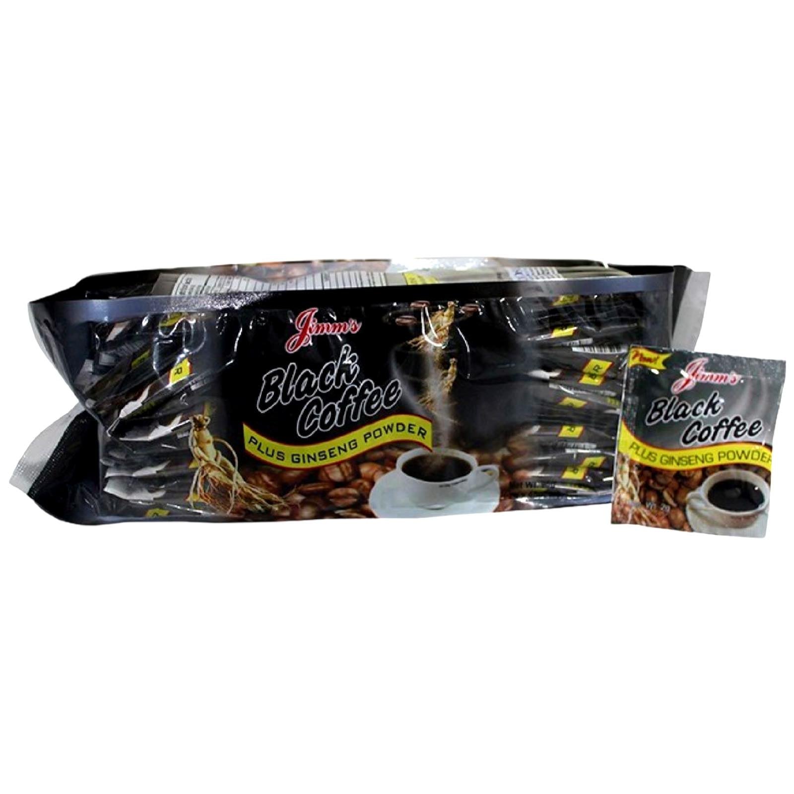 Jimm's Black Coffee with Ginseng Powder - 48 Pack (96 G) - Great Deal