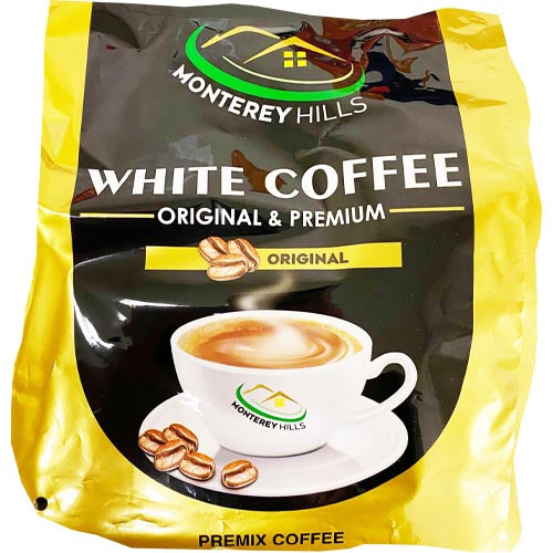 Monterey Hills Premium Original White Coffee - 15 Sachets, 40 G Each