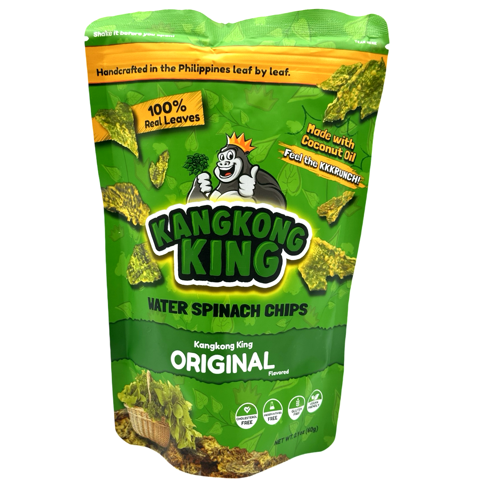 KangKong King - Original Crispy Fried Water Spinach Chips - 60 G