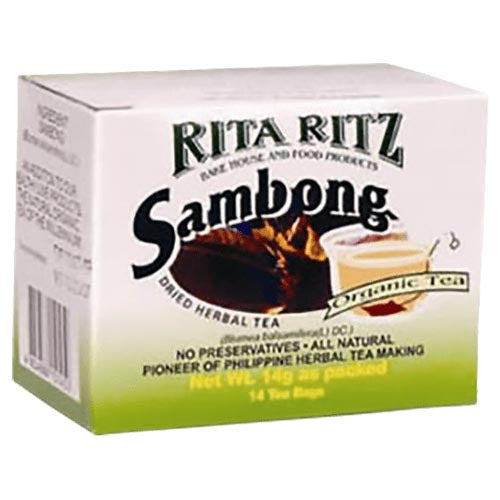 Rita Ritz Organic Sambong Dried Herbal Tea - 14 Tea Bags (14 G)