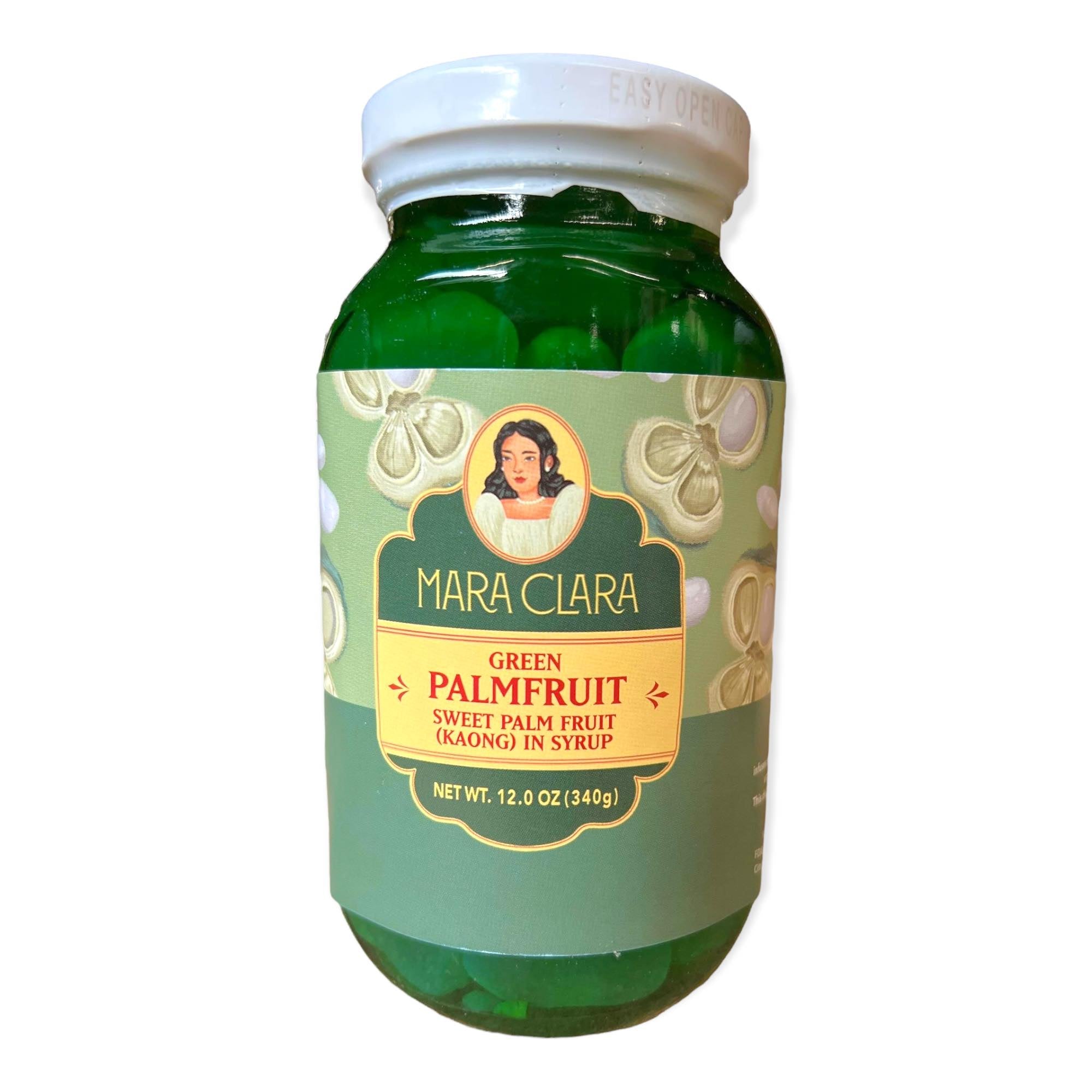 12 OZ Green Sweet Mara Clara Kaong Palm Fruit