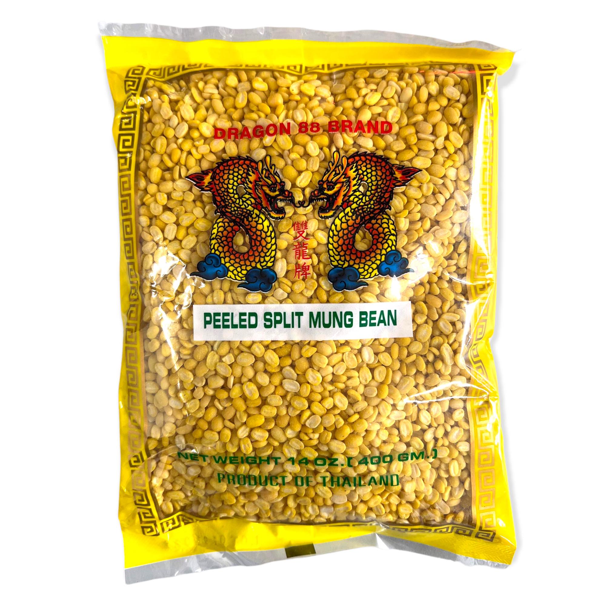 Dragon 88 Brand 14oz Peeled & Split Yellow Mung Beans - Premium Quality!