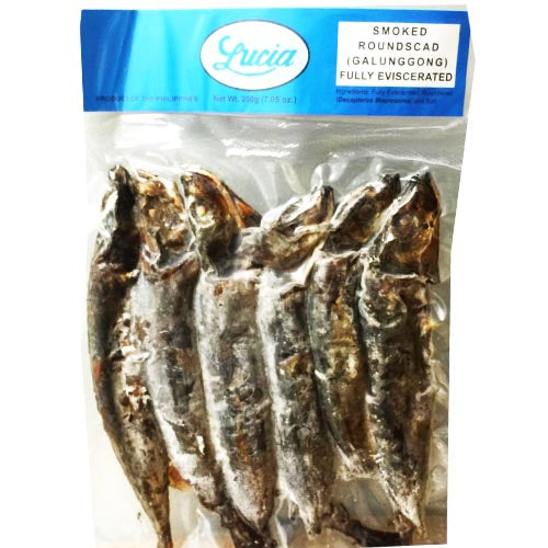 Lucia - Fully Eviscerated 7.05 OZ Smoked Roundscad (Galunggong)