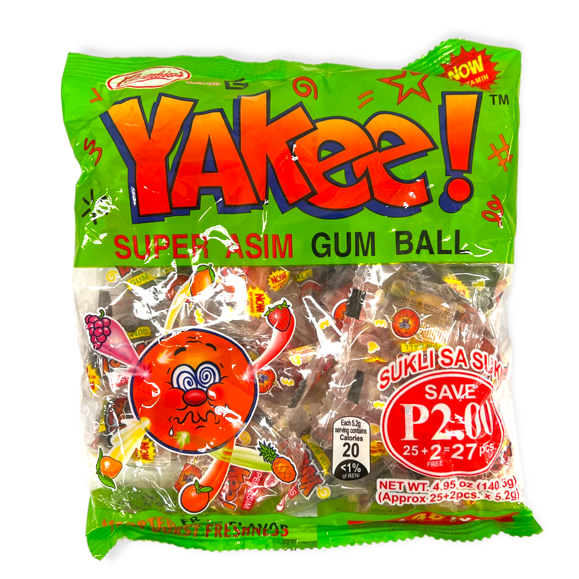 Yakee Super Assam Flavored Gum Balls - 140 G - Tasty Treat Now Available