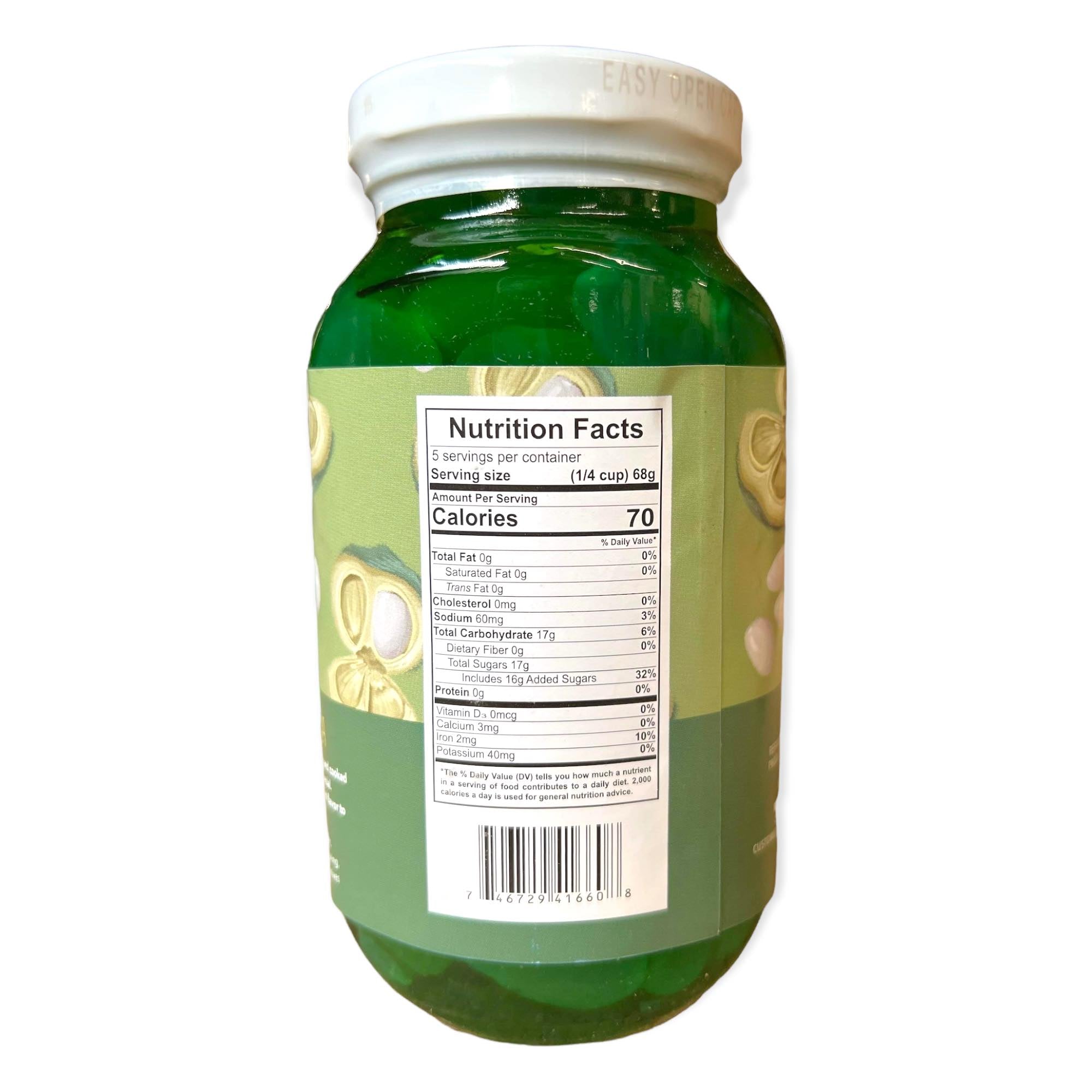 12 OZ Green Sweet Mara Clara Kaong Palm Fruit