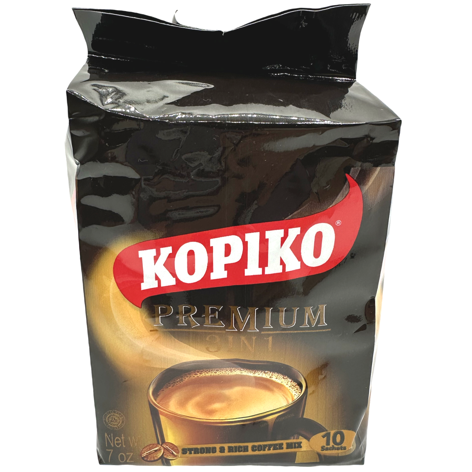 Kopiko Premium 3-in-1 Instant Coffee Mix - 10 Bags Per Pack, Ideal for On-the-Go