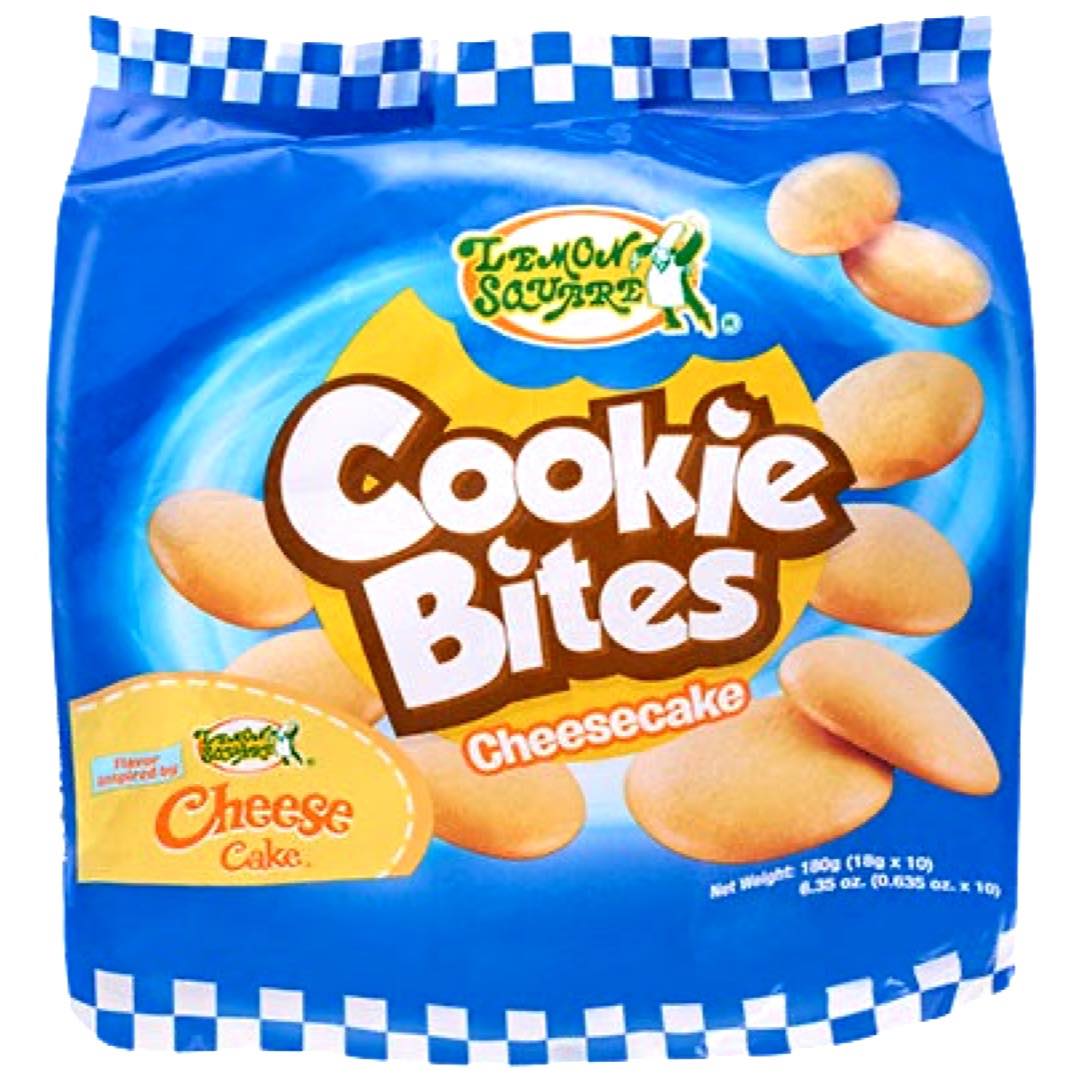 10-Pack 180G Lemon Square Cheesecake Cookie Bites - Delicious Baked Treats